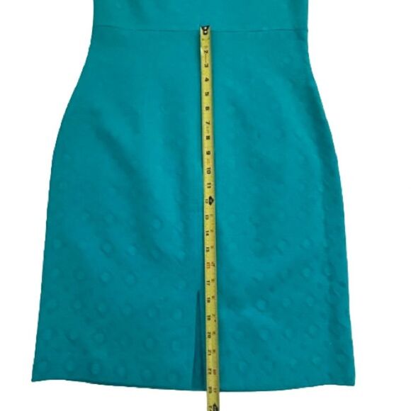 Jessica Howard Turquoise Sheath Dress | Sleeveless Shift MIDI Length Size 8 - Picture 15 of 16